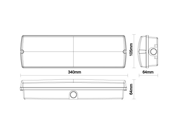 LED núdzové svietidlo 4W /3h / IP65 - LEL102 13
