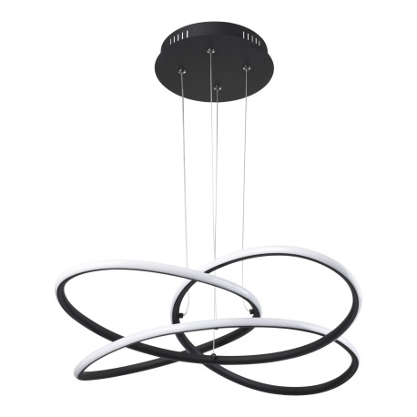 Závesné svietidlo, kov čierny, plast biely, Ø600, V: 1200, vrátane 1xLED 30W 230V, 1370lm, 3000K 7