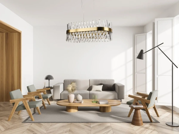 LED krištáľový luster + diaľkový ovládač 90W - J6307/C 5