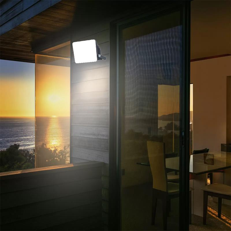 Vonkajší čierny LED reflektor 10W / 4000K - LF7021 4