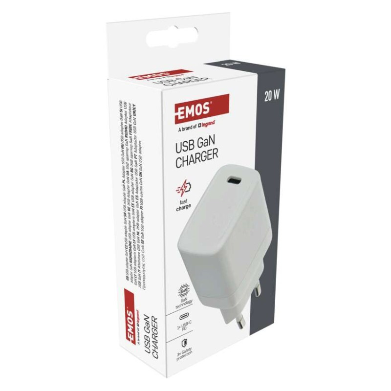 Univerzálny USB adaptér GaN do siete PD 20 W max. 10