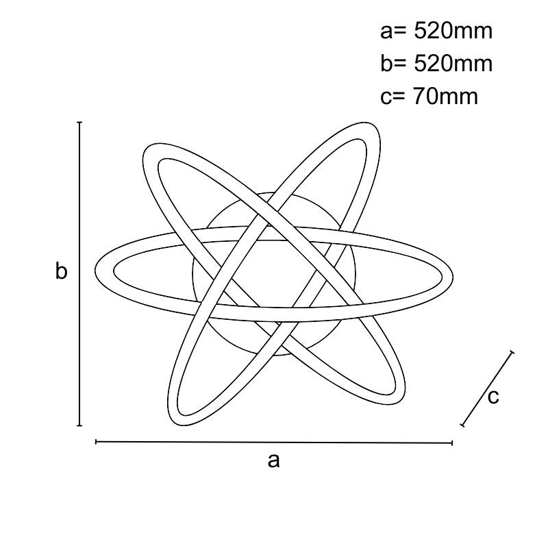 LED stropné svietidlo s diaľkovým ovládačom 130W - J1331/W 3