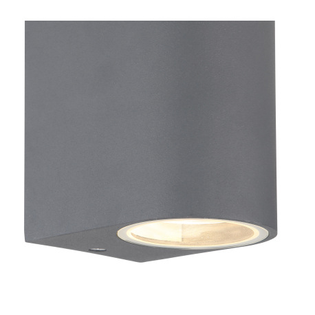 Vonkajšie svietidlo, hliník antracit, sklo priehľadné, svieti smerom hore a dole, IP44, ŠxV:70x150, 3