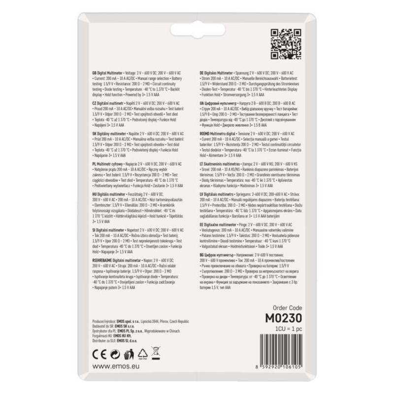 Multimeter MD-230 5