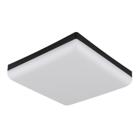 Stropné svietidlo, plast čierny, plast biely, DxŠxV: 220x220x50mm, vrátane LED 12W 230V, zdroj 1430l 2