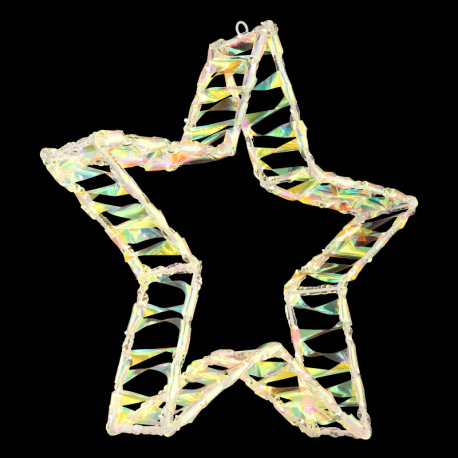 Dekoratívne svietidlo, akryl číry, kov biely matný, kábel PVC priehľadný, IP44, DxŠxV: 370x70x390mm, 16