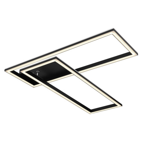 Stropné svietidlo kov/hliník čierny, akryl biely, stmievateľné, prepínanie nástenným vypínačom, meni 11