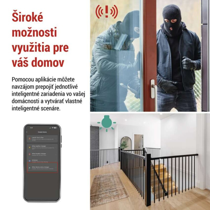 GoSmart PIR senzor (snímač pohybu) IP20, ZigBee 5