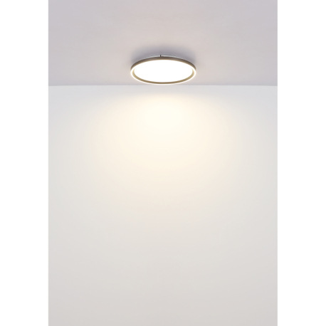 Stropné svietidlo, kov biely, akryl čierny, akryl biely, ø: 390mm, V: 70mm, vrátane LED 24W 230V, zd 12