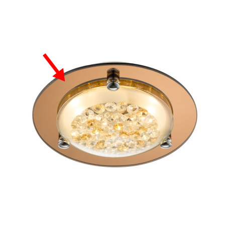 Náhradné sklo pre 48247, jantárové