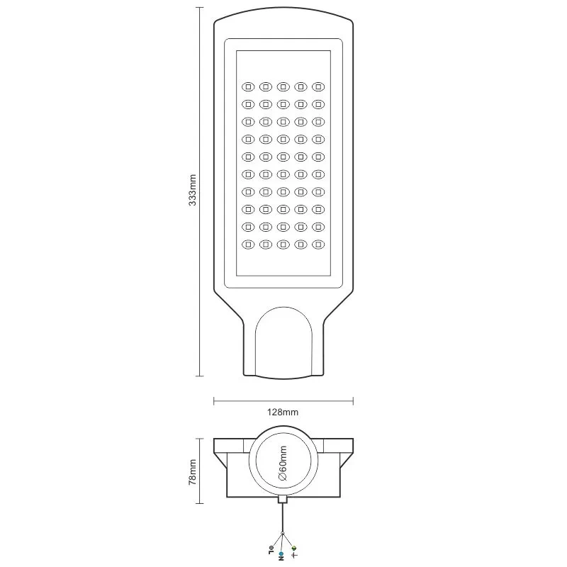 LED pouličné svietidlo 30W / 4000K - LSL321N 3