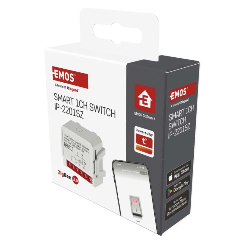 GoSmart spínací modul IP-2201SZ, ZigBee, 1-kanálový 10