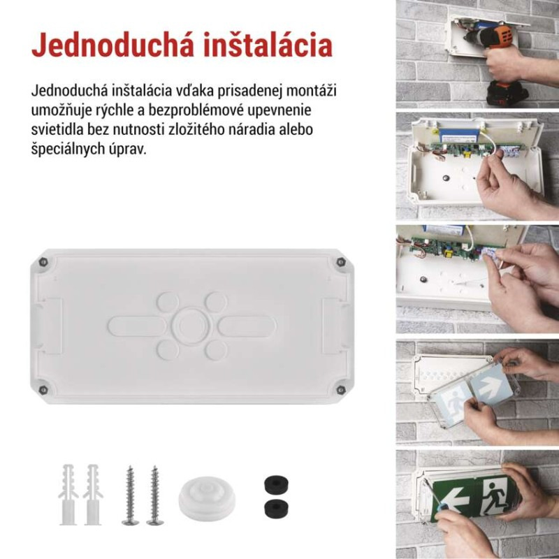 LED Núdzové svietidlo NESSI 4W 3H IP66 2