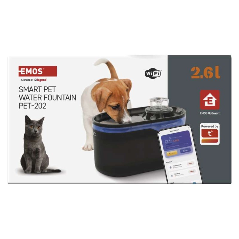 GoSmart vodná fontána Pet Care, 2,6 l, sivá, Wi-Fi 12