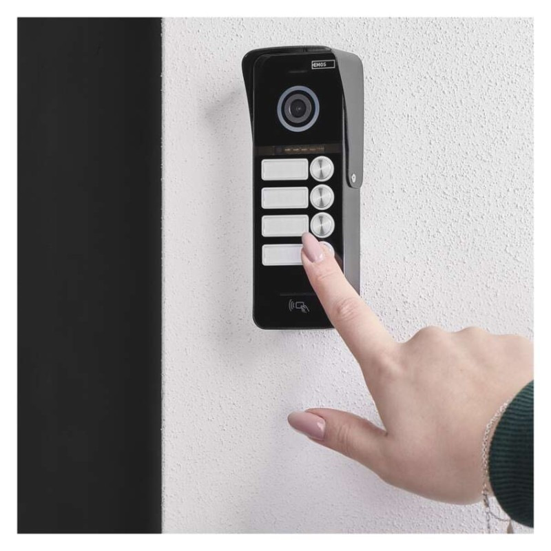 Farebná dverná kamerová jednotka EM-10AHD RF-4 11