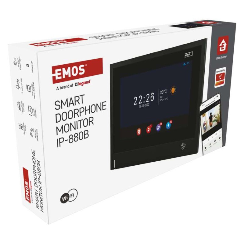 Dodatočný monitor GoSmart IP880B 2WIRE pre domácu video vrátnikovú súpravu IP880A 2WIRE 6