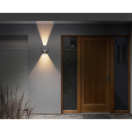 Vonkajšie svietidlo, hliník antracit, svieti smerom hore a dole, nastaviteľné, IP44, ŠxV:100x100, H: 2