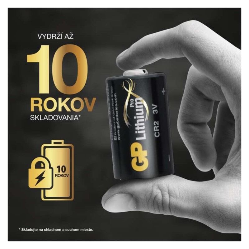 Lítiová batéria GP CR2, 1 ks 4