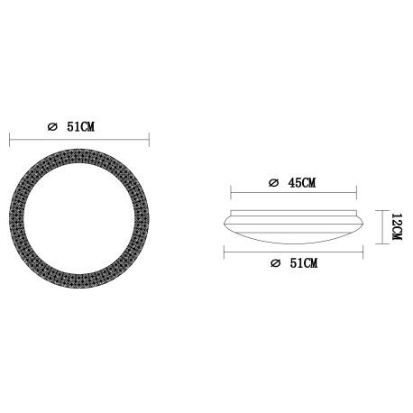 Stropné svietidlo, kov biely, akryl satinovaný, plastový kryštál priehľadný, zmena farby svetla (300 6