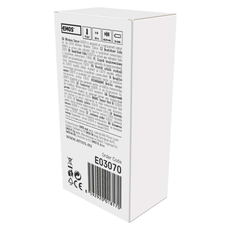 Bezdrôtové čidlo pre meteostanicu E3070 4