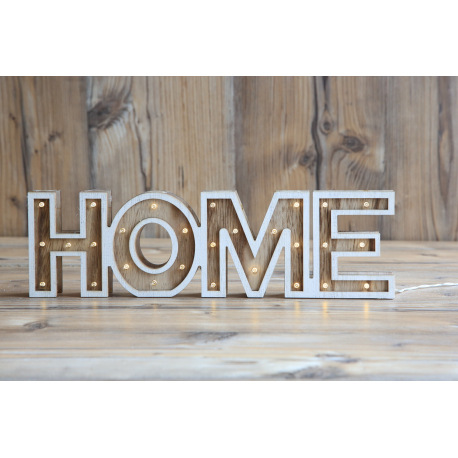 Dekoratívne svietidlo, plast, drevo, vypínač, bez batérií 3xAA 1,5V, DxŠxV: 380x32x110, vrátane 28xL 11