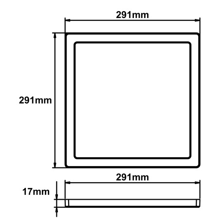 Stropné svietidlo, plast biely, plast biely, zmena farby svetla prepínačom, fixácia farby, DxŠxV:290 10