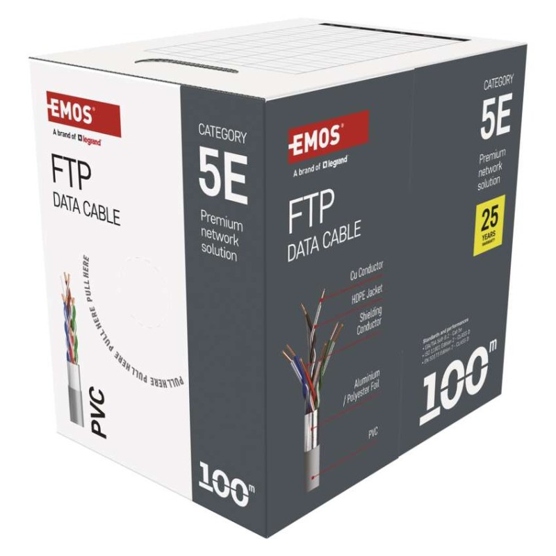 Datový kábel FTP 5E, 100m 7