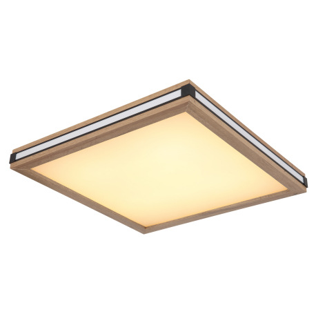 Stropné svietidlo, kov biely a čierny, MDF so vzhľadom dreva, plast biely, niekoľko úrovní cez náste 5