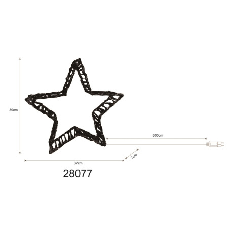 Dekoratívne svietidlo, akryl číry, kov biely matný, kábel PVC priehľadný, IP44, DxŠxV: 370x70x390mm, 12