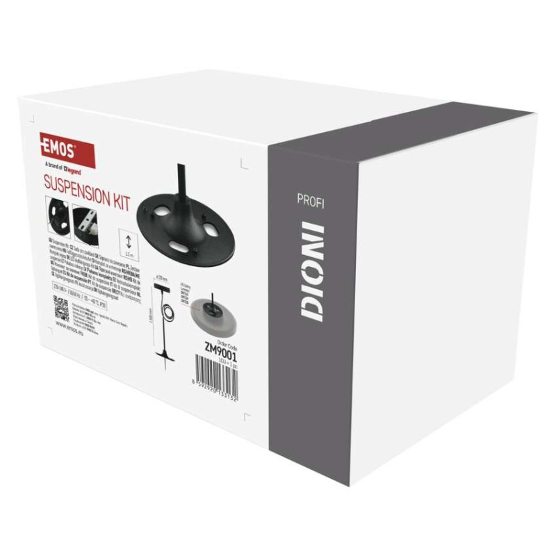 Závesná súprava pre led svietidlá cierna 2