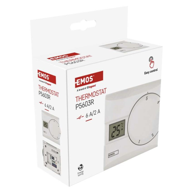 Izbový manuálny drôtový termostat P5603R 13