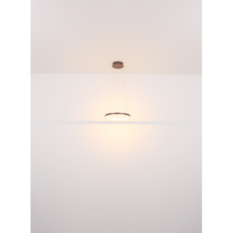 Závesné svietidlo, kov kávová farba matná, plast biely, kábel PVC transparentný, výškovo nastaviteľn 12