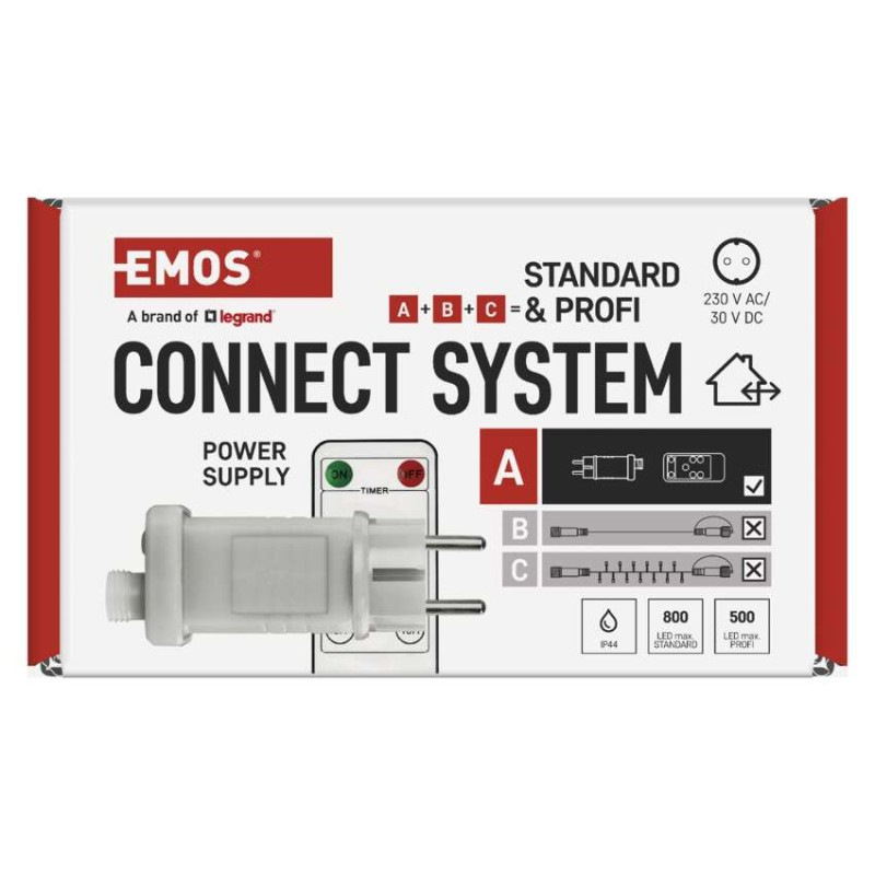 Napájací zdroj pre vianočné spojovacie osvetlenie Standard/Profi, vonkajšie, ovládač 8