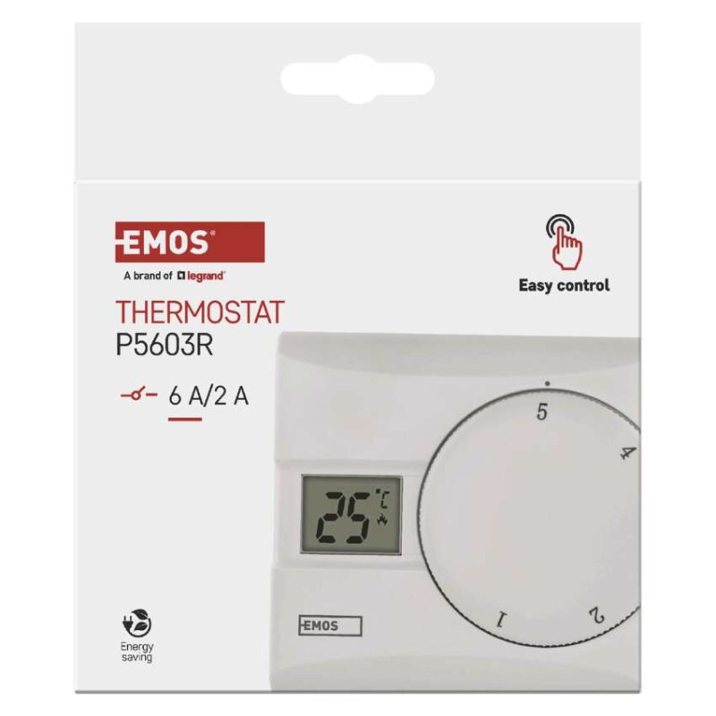 Izbový manuálny drôtový termostat P5603R 11