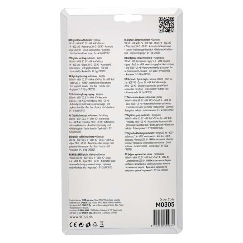 Kliešťový multimetr MD-310C 3