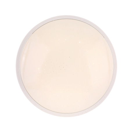 Stropné svietidlo, kov biely, plast biely, chróm, trblietavý efekt, Ø285, V:75, vrátane 1xLED 18W 23 9