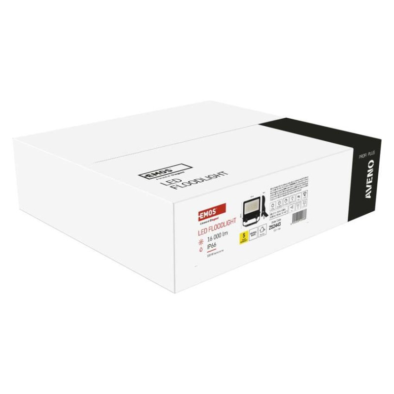 LED reflektor AVENO čierny, 100W neutrálna biela 7