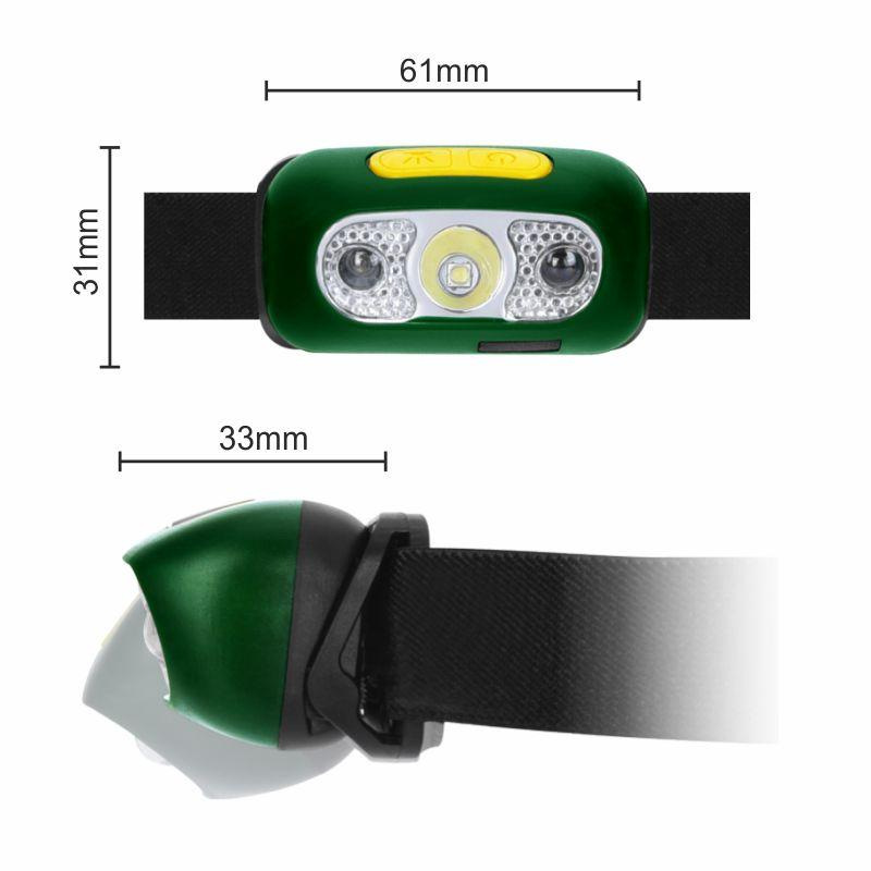 LED nabíjacia čelovka so senzorom - LH02R 2