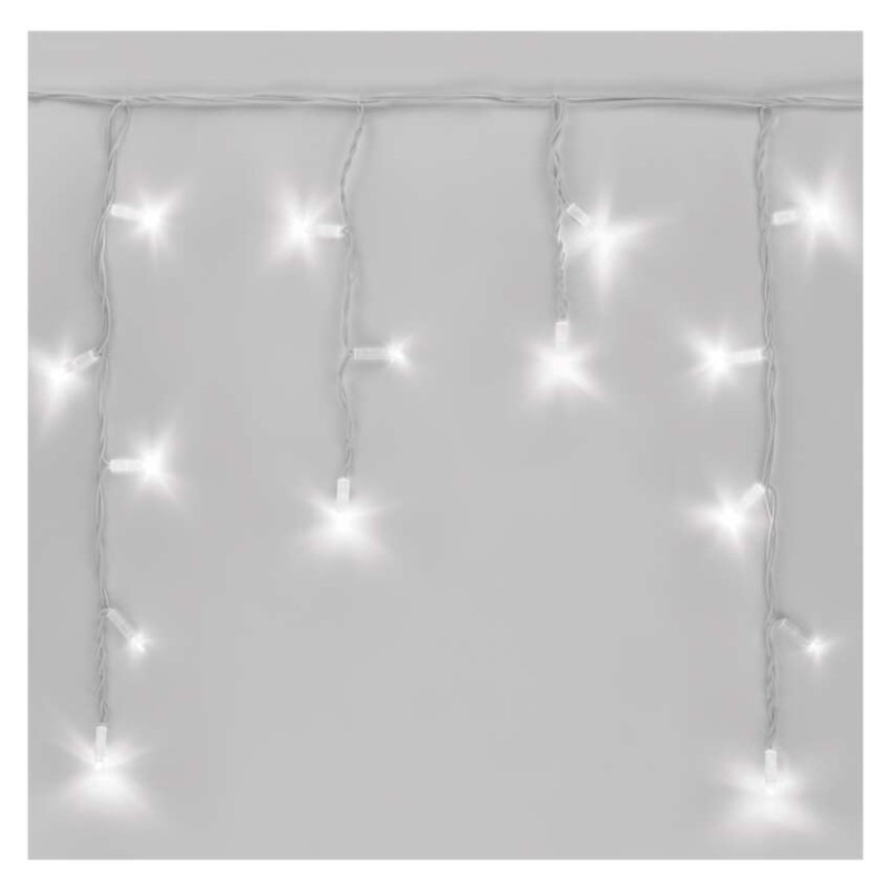 Profi LED spojovacia reťaz preblikujúca biela – cencúle, 3 m, vonk., studená biela 5