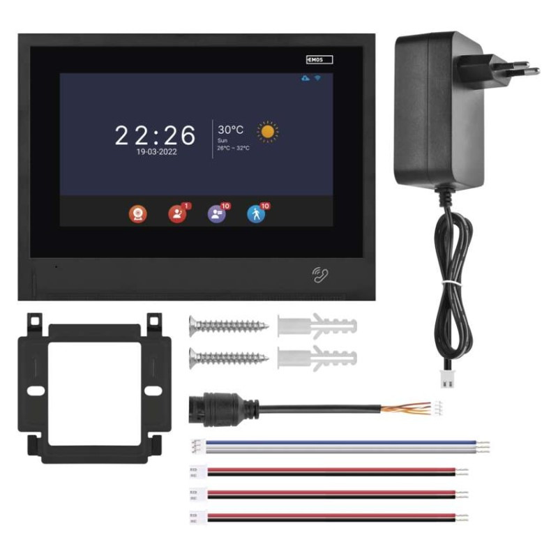Dodatočný monitor GoSmart IP880B 2WIRE pre domácu video vrátnikovú súpravu IP880A 2WIRE 12