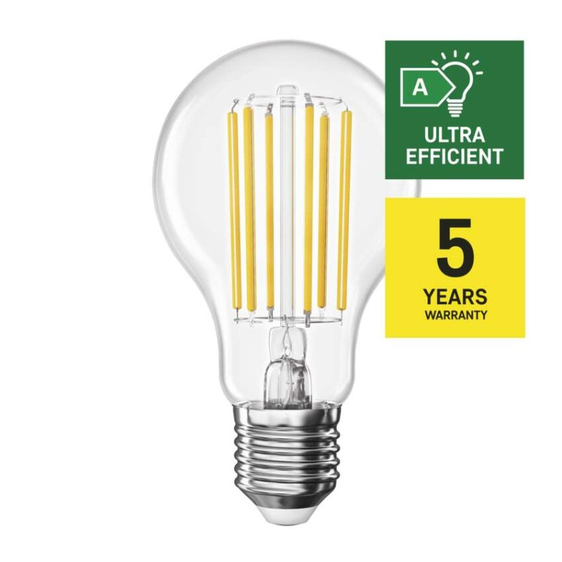 LED žiarovka Filament A60 A CLASS / E27 / 7,2 W (100 W) / 1521 lm / neutrálna biela 5