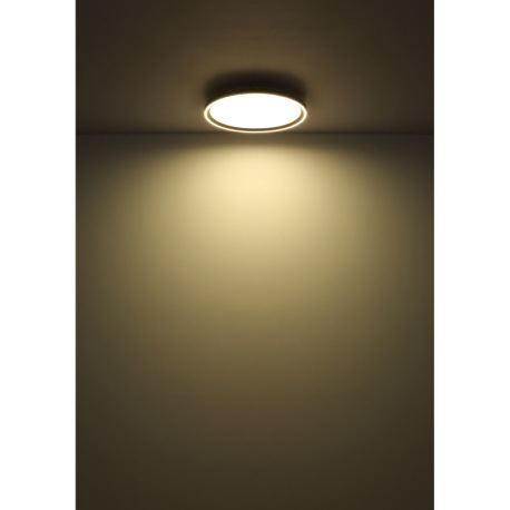 Stropné svietidlo, kov biely, akryl čierny, akryl biely, ø: 390mm, V: 70mm, vrátane LED 24W 230V, zd 4