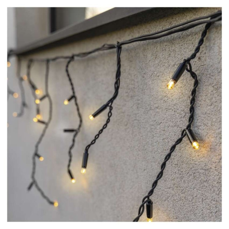 Profi LED spojovacia reťaz preblikávajúca – cencúle, 3 m, vonkajšia, teplá biela 4