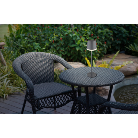 Solárne svietidlo, kov antracit, plast čierny, plast antracit, plast satinovaný, vypínač, vrátane ak 7