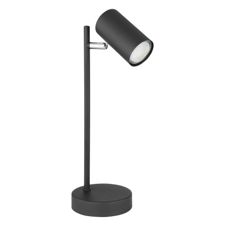 Stolová lampa, kov čierny, kábel 1,5m, vypínač, Ø120, V:350, bez žiarovky 1xGU10, max. 5W 230V 10