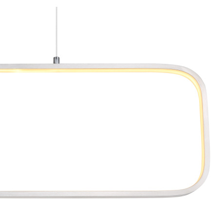 Závesné svietidlo, kov nikel, plast opál, DxŠxV:800x265x1200, vrátane 1xLED 24W 230V, 2770lm zdroj, 9