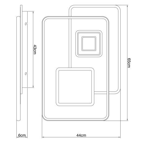 Stropné svietidlo, kov biely, chróm, akryl biely, pamäťová funkcia, nočné svetlo, stmievateľné, diaľ 10