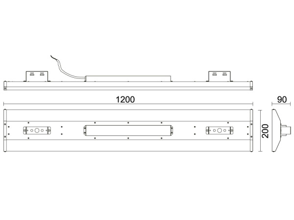 LED svietidlo Linear High Bay 120W / 5000K - LNL127 7