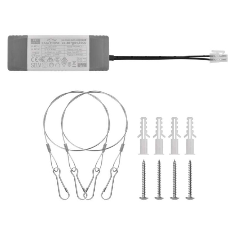 LED panel VEXXO 60×60, prisazeny štvorcový biely, 33W neutrálna biela UGR 7