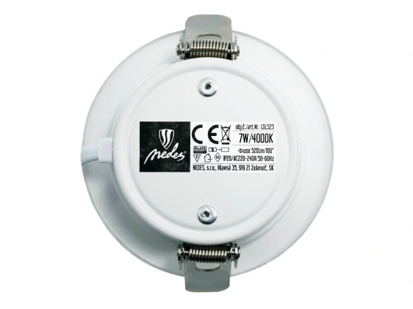 LED podhľadové svietidlo 7W / IP20 / 4000K - LDL523 1